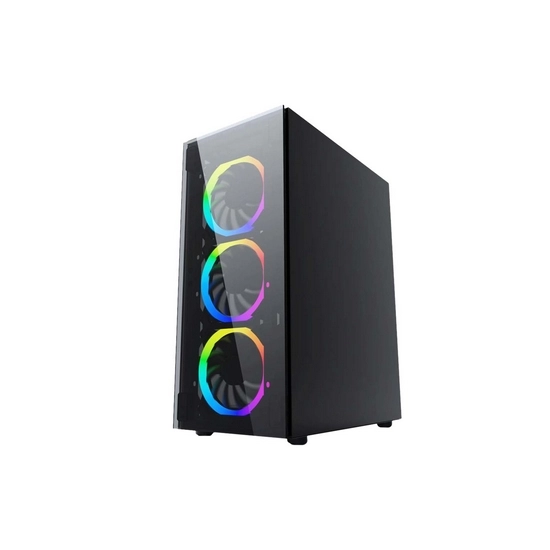 Gembird Fornax 1500RGB - Mid tower - ATX - boční panel s oknem (akryl) 