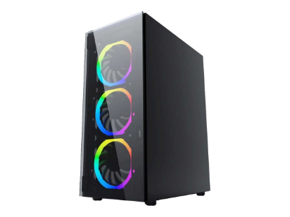 Gembird Fornax 1500RGB - Mid tower - ATX - boční panel s oknem (akryl) 