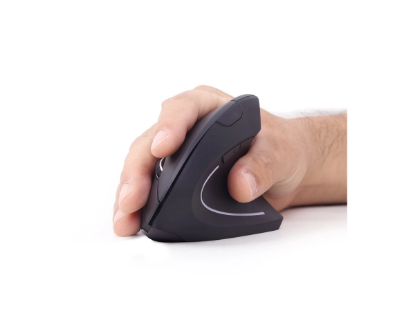 GEMBIRD MUSW-ERGO-01 Ergonomic wireless optical mouse 1600DPI USB black