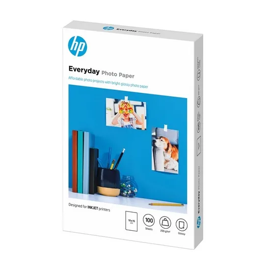 HP Everyday Glossy photo paper white 200g
